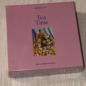 Piecework Puzzles "Tea Time" 500 Piece Puzzle NEW Sealed